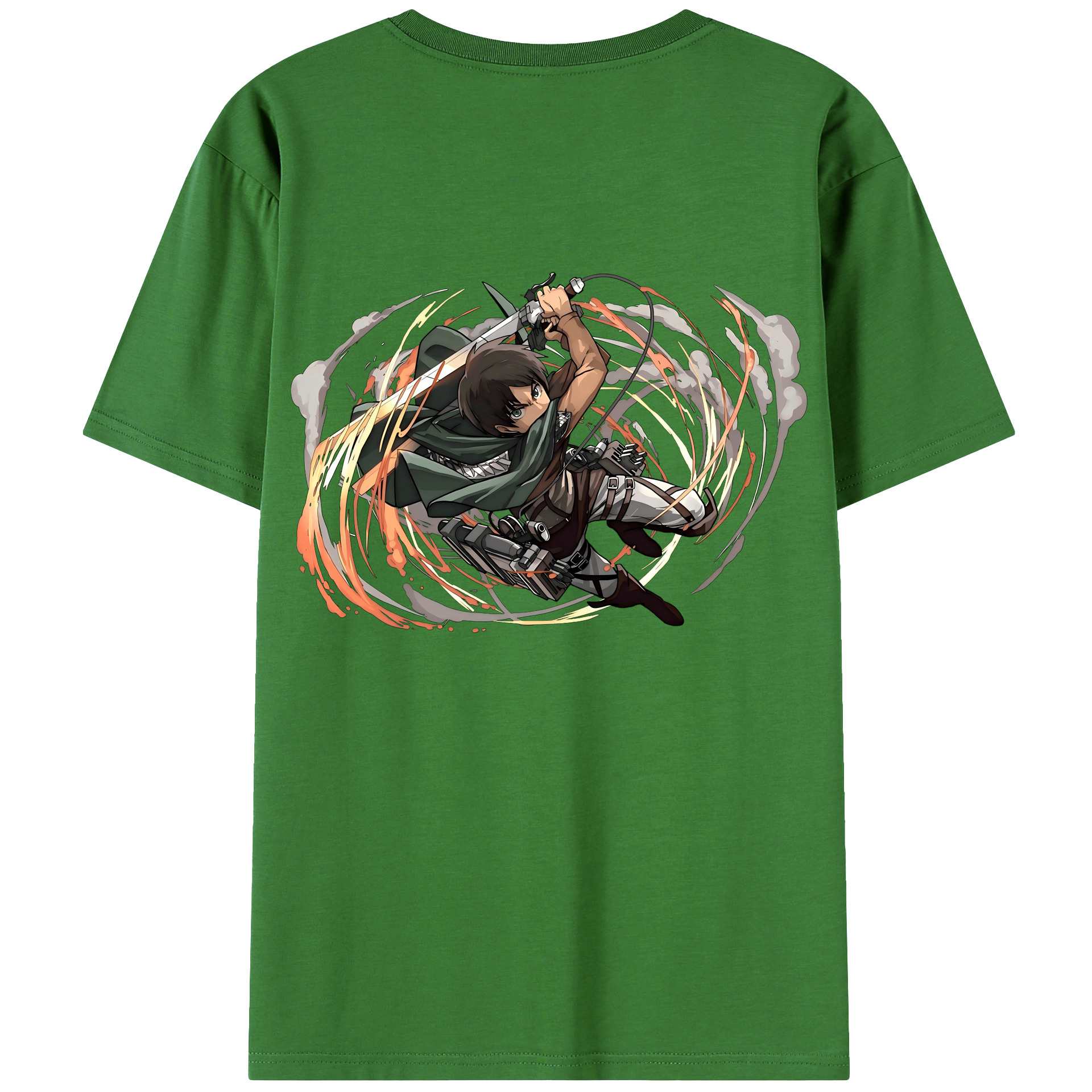 （画像用） 進撃の巨人 エレン･イェーガー Attack on Titan Eren Jäger レディース半袖Tシャツ(バックプリント)